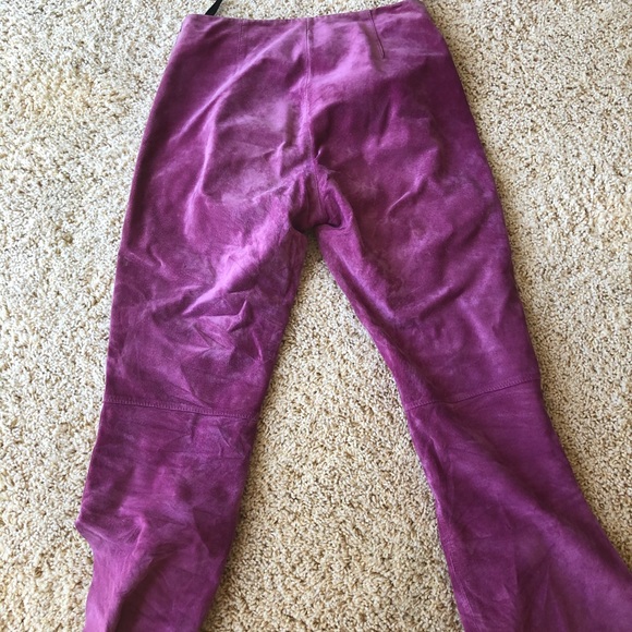 Vintage bebe magenta suede pants! - Picture 3 of 3